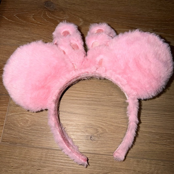 Loungefly Pink Furry Backpack with Bow and Ears - Picture 4 of 4
